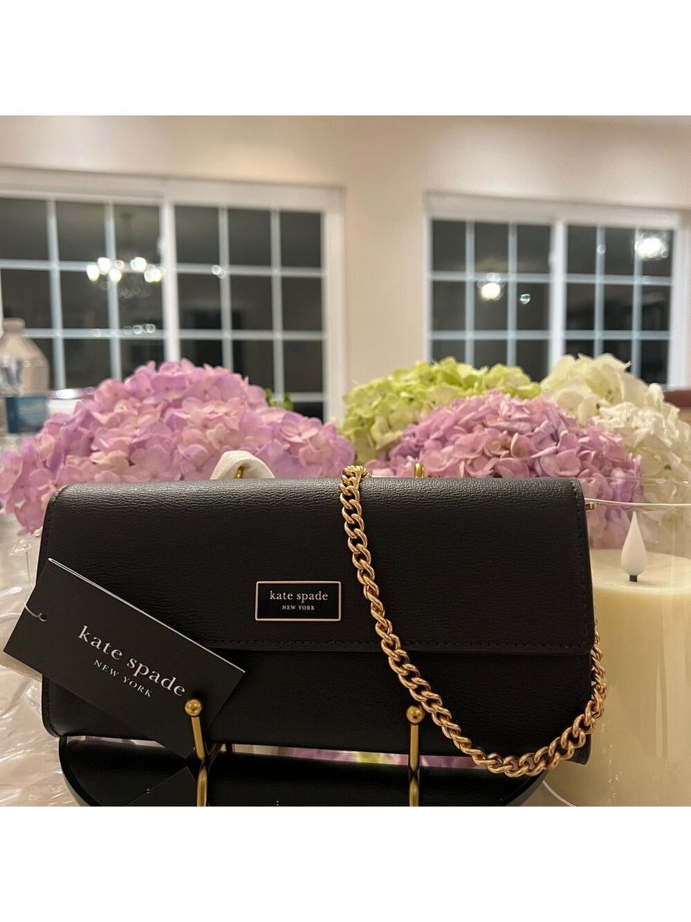 Kate Spade New York ~ Katy Flap Continental Wallet with Crossbody Chain - NWT - Picture 6 of 6